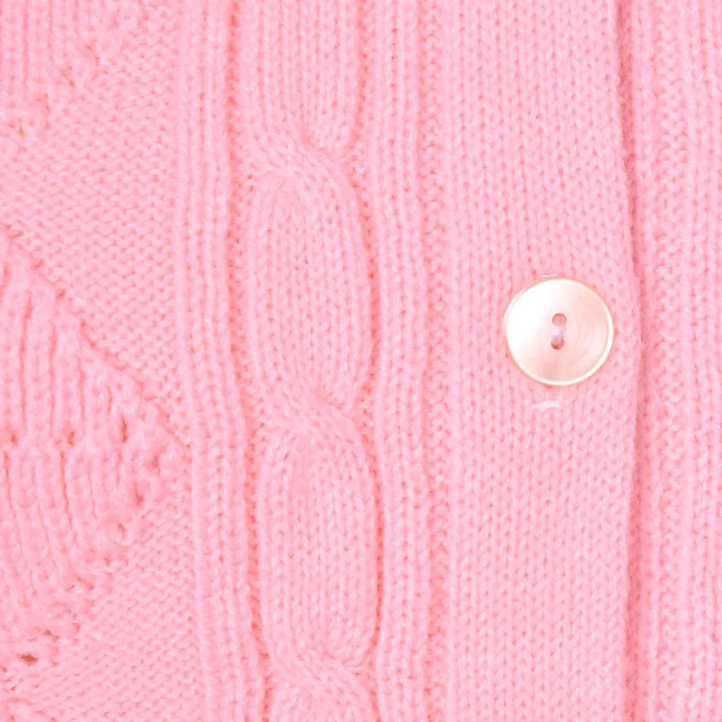 1960s Vintage Pink Diamond Cardigan