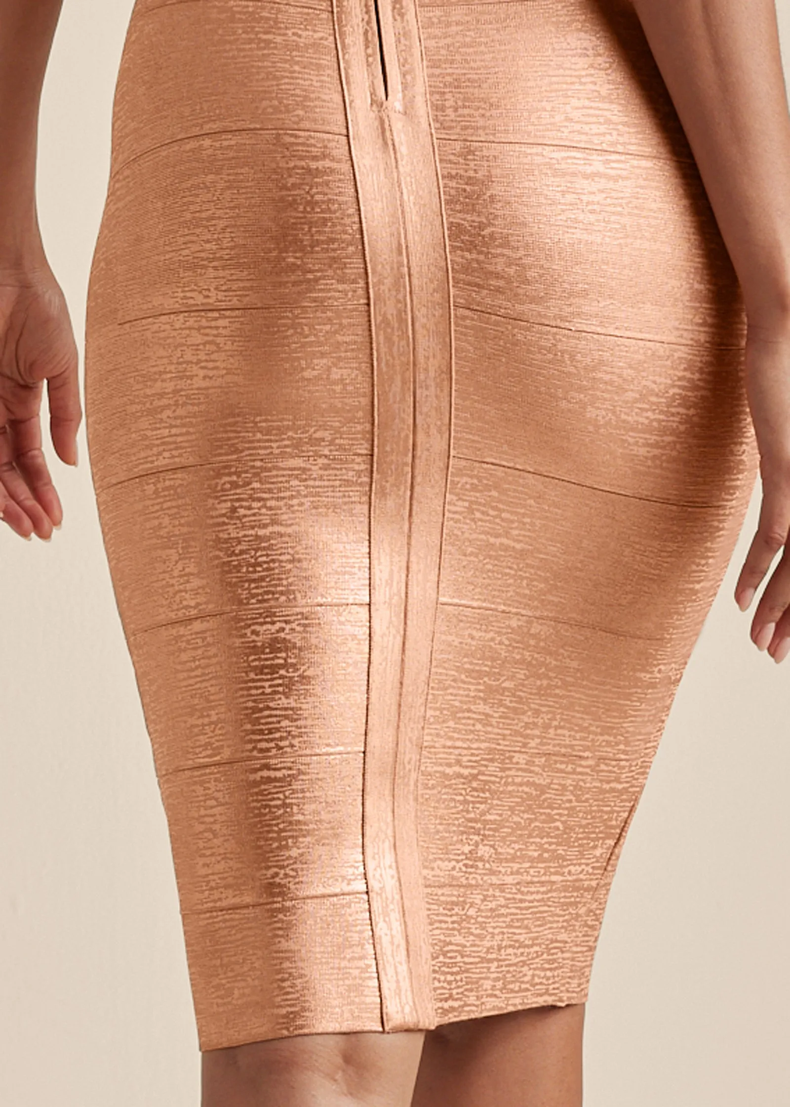 Bandage Mini Dress - Rose Gold