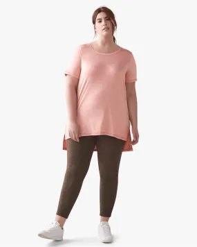 Cassy High-Low Tunic Tee | Pink