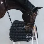 Embroidered Saddle Pad - Black