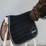 Embroidered Saddle Pad - Black