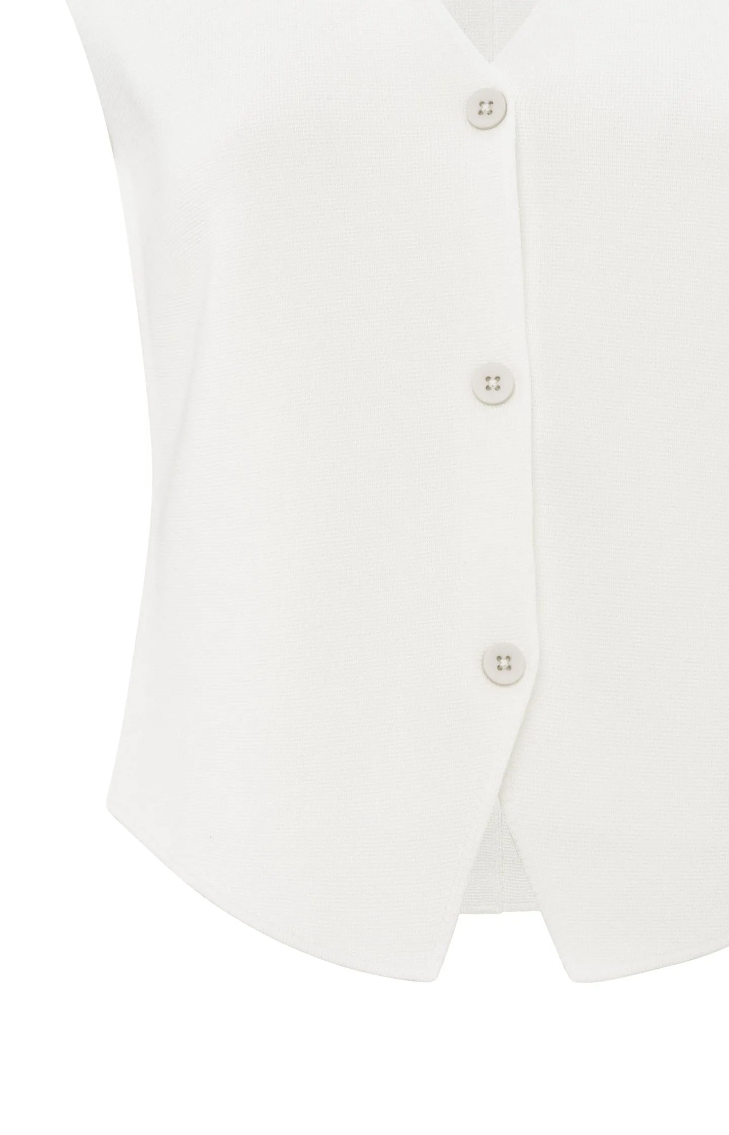 Fine knitted gilet with V-neck