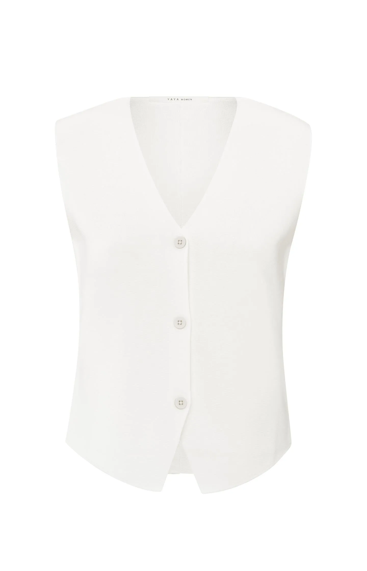 Fine knitted gilet with V-neck