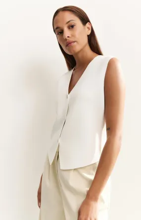 Fine knitted gilet with V-neck