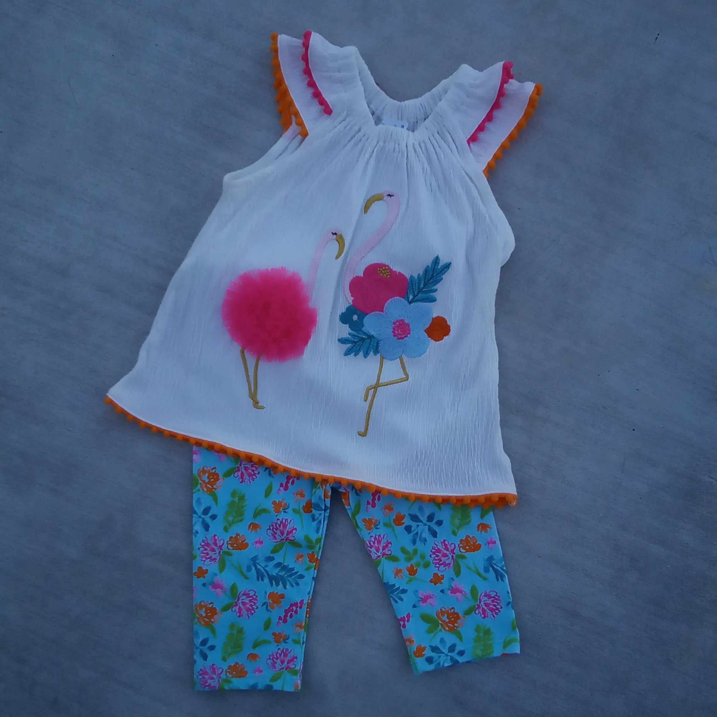 Flamingo Capri Set | Mud Pie