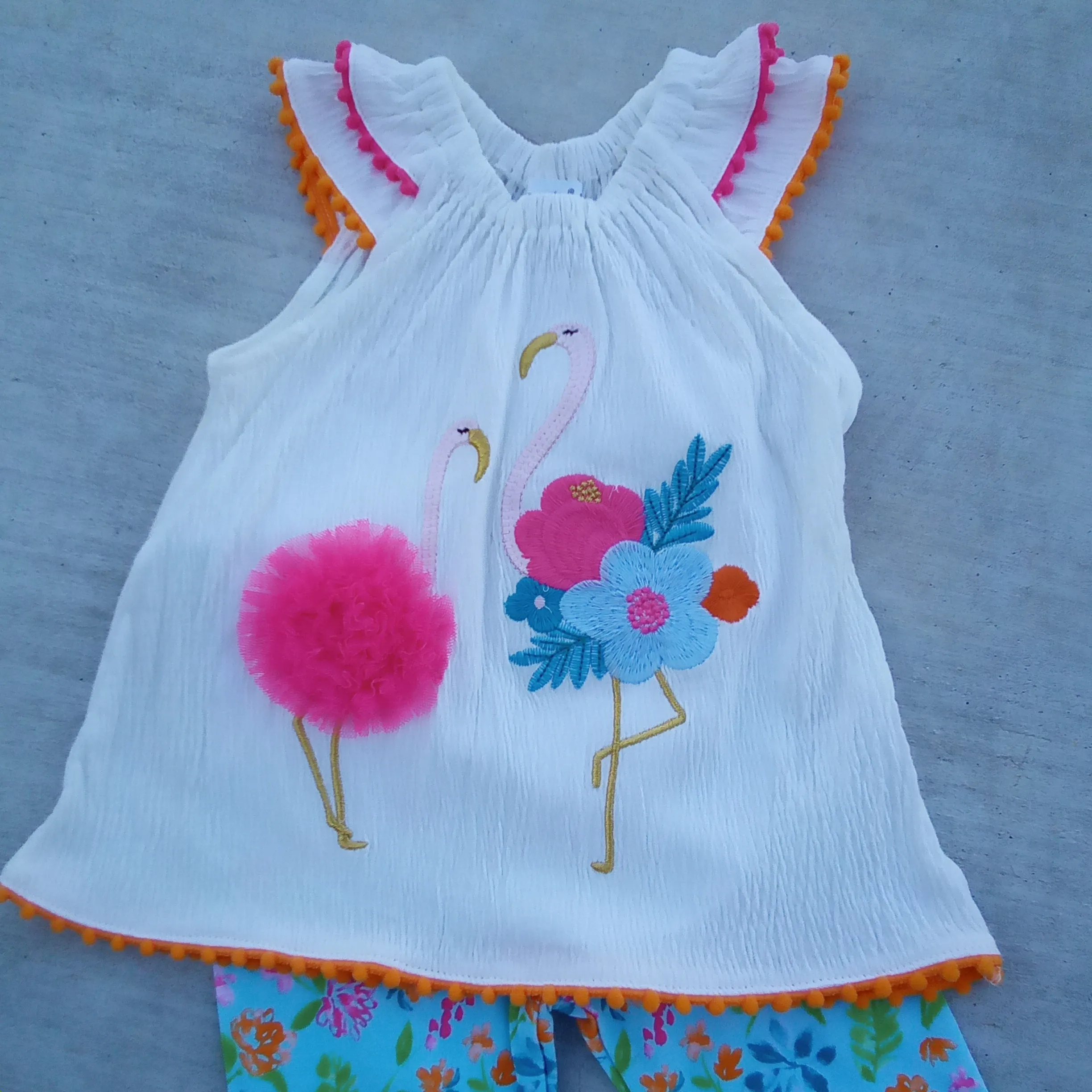 Flamingo Capri Set | Mud Pie