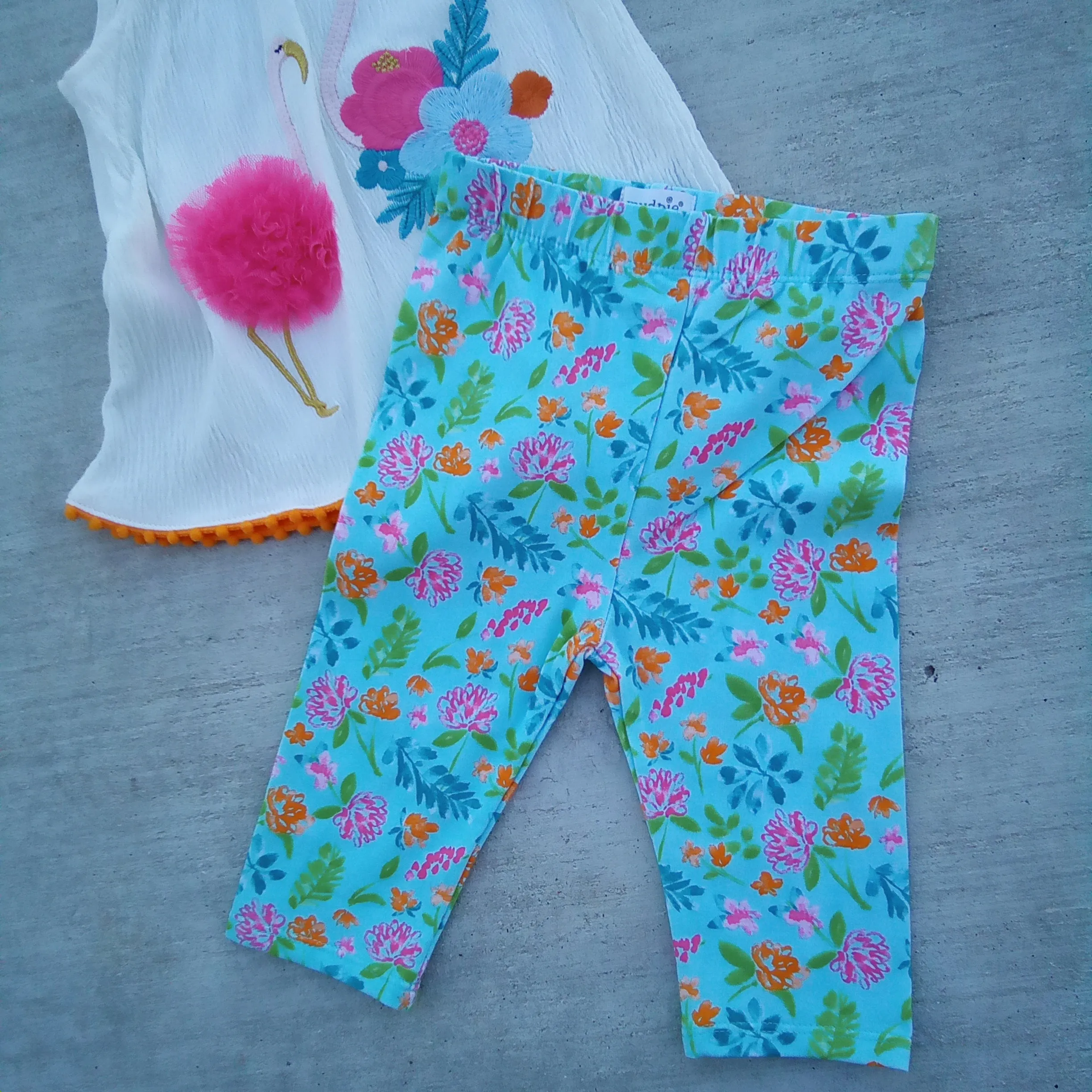 Flamingo Capri Set | Mud Pie