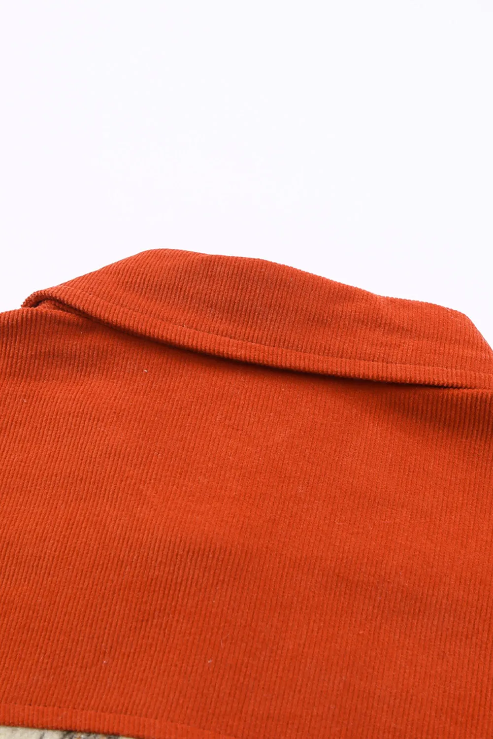 'Florence' Plaid Contrast Corduroy Shacket