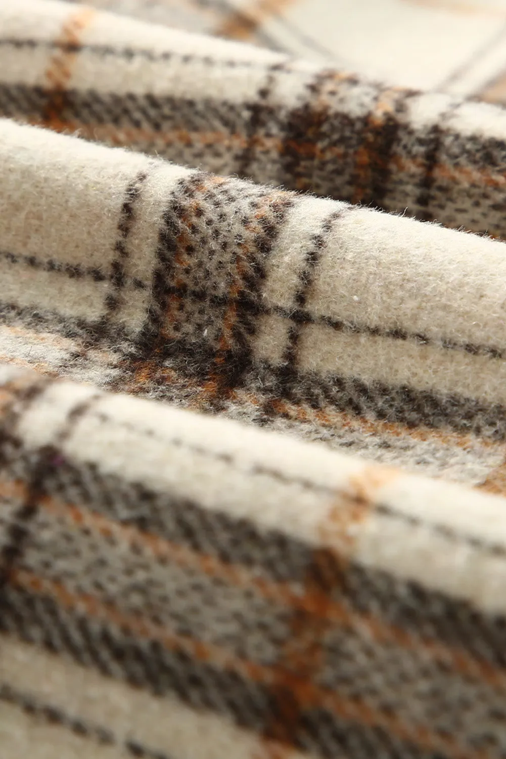 'Florence' Plaid Contrast Corduroy Shacket