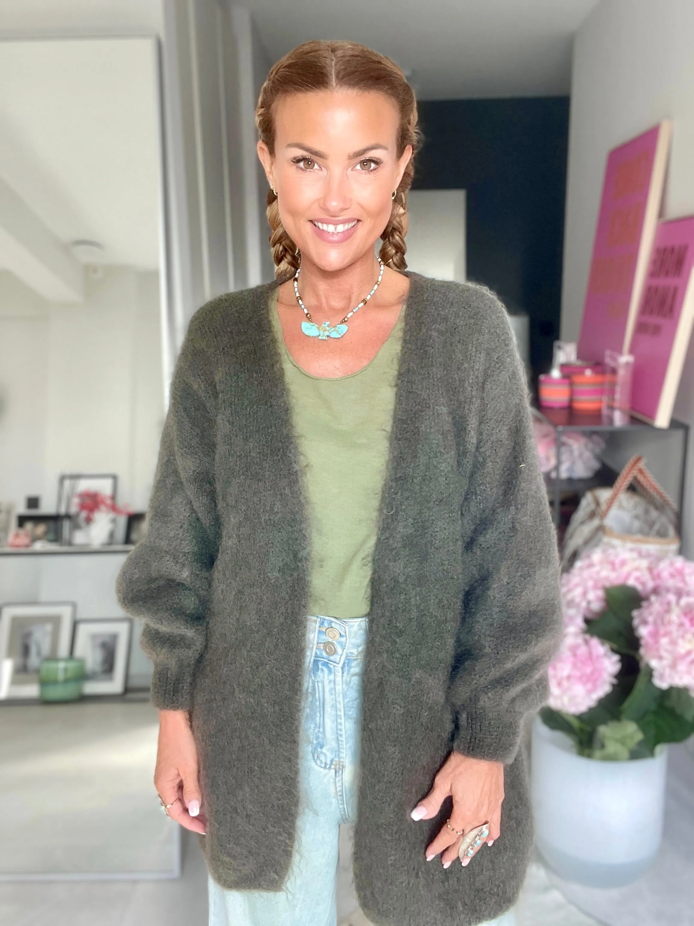 Gilet Angela kaki