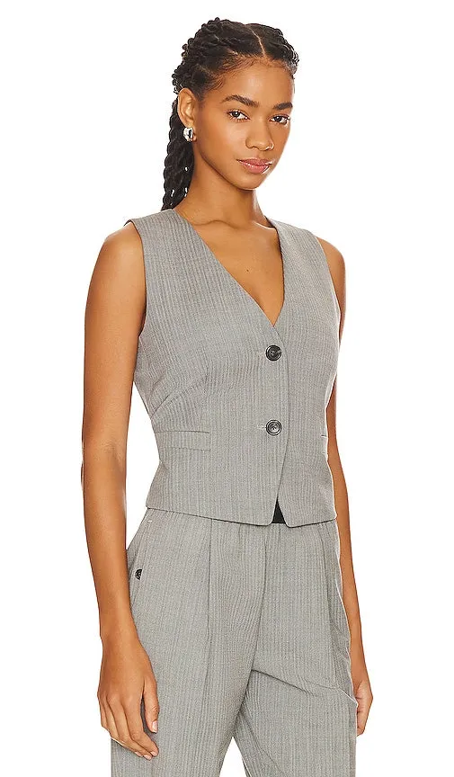 Helmut Lang Tux Vest in Grey