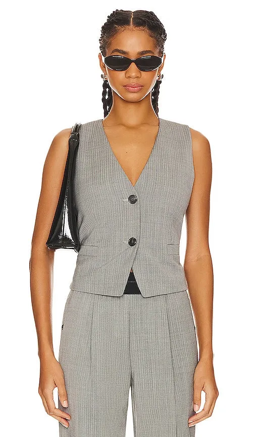Helmut Lang Tux Vest in Grey