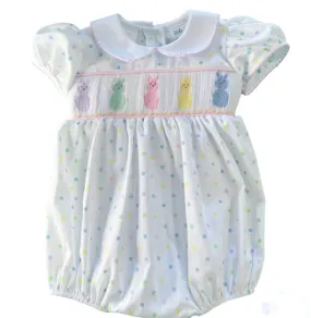 Lulu Bebe Peeps Smocked Bubble