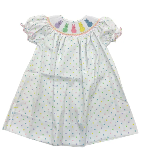 Lulu Bebe Peeps Smocked Bubble