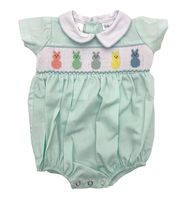 Lulu Bebe Peeps Smocked Bubble