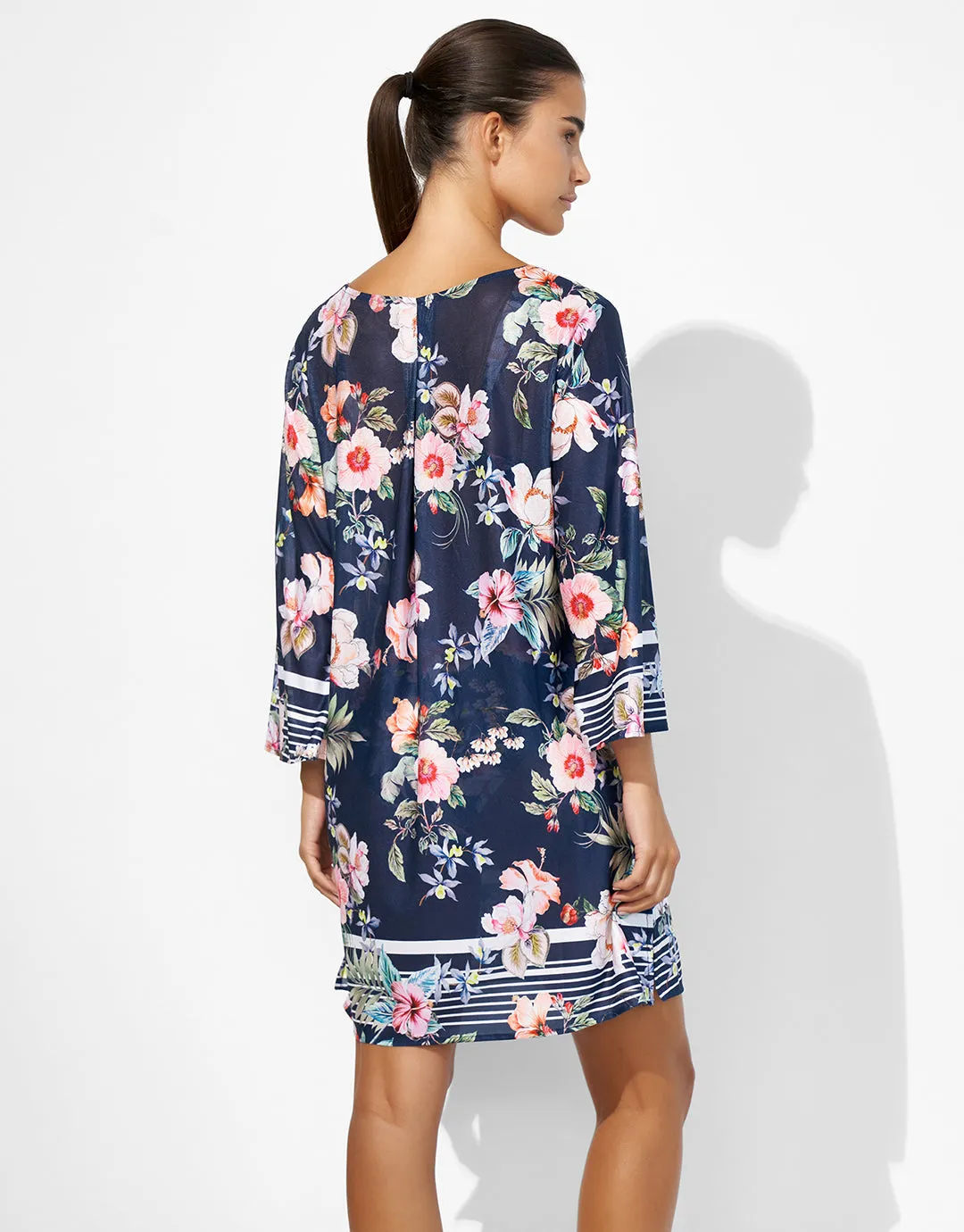 Lush Delight Tunic - Hibiscus Indigo