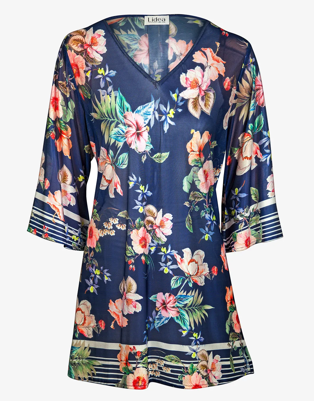 Lush Delight Tunic - Hibiscus Indigo