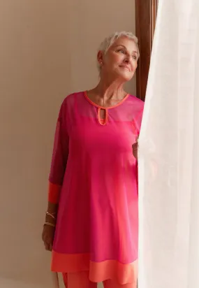 Mesh Keyhole Tunic