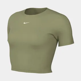 NSW Essential Crop Womens Short Sleeve Shirt (Green)