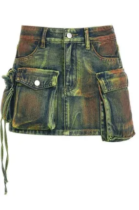 Old Tooling Pocket Denim Skirt