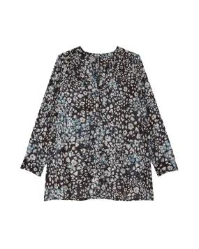 Opal High-Low Tunic | Black / Light Grey