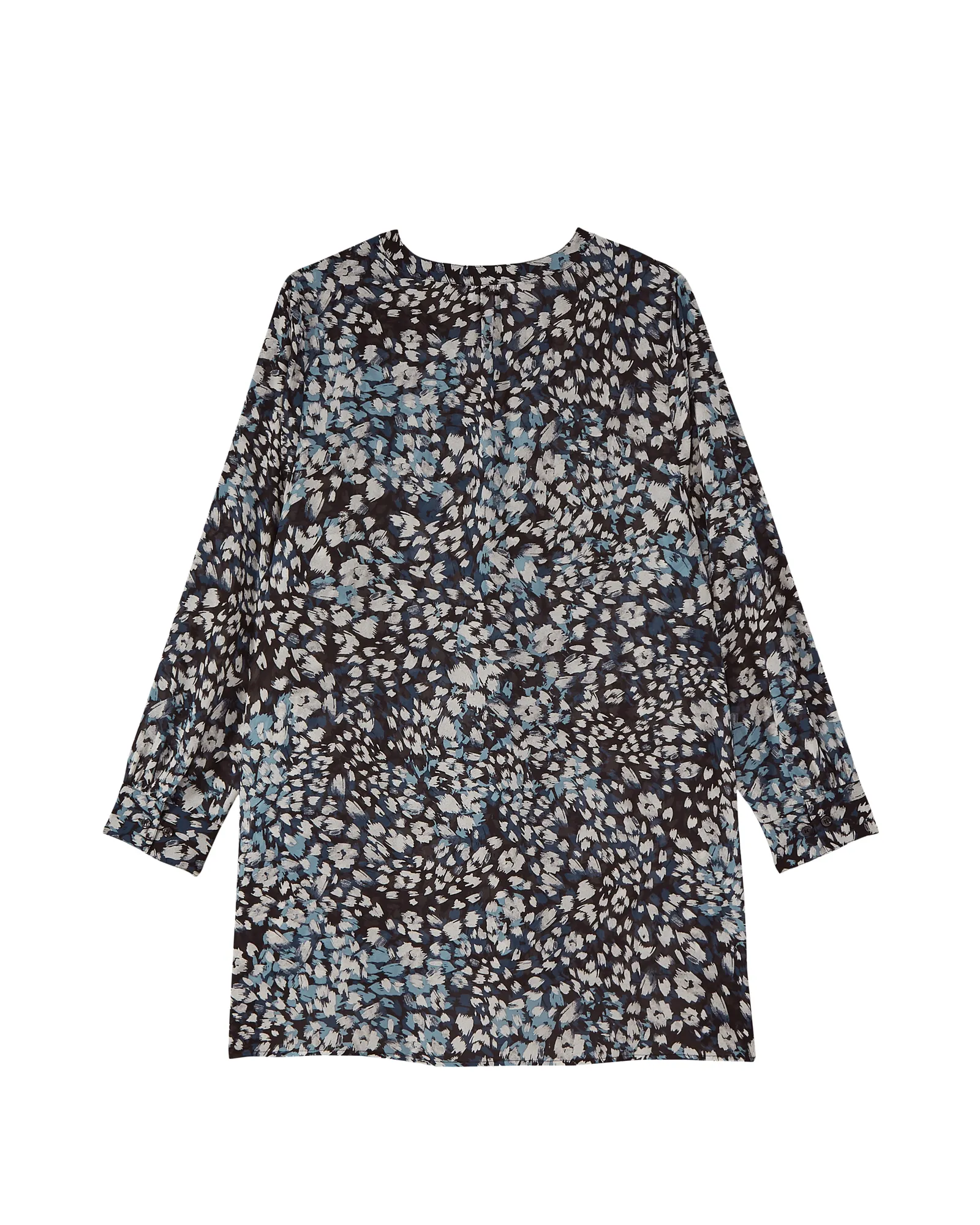 Opal High-Low Tunic | Black / Light Grey