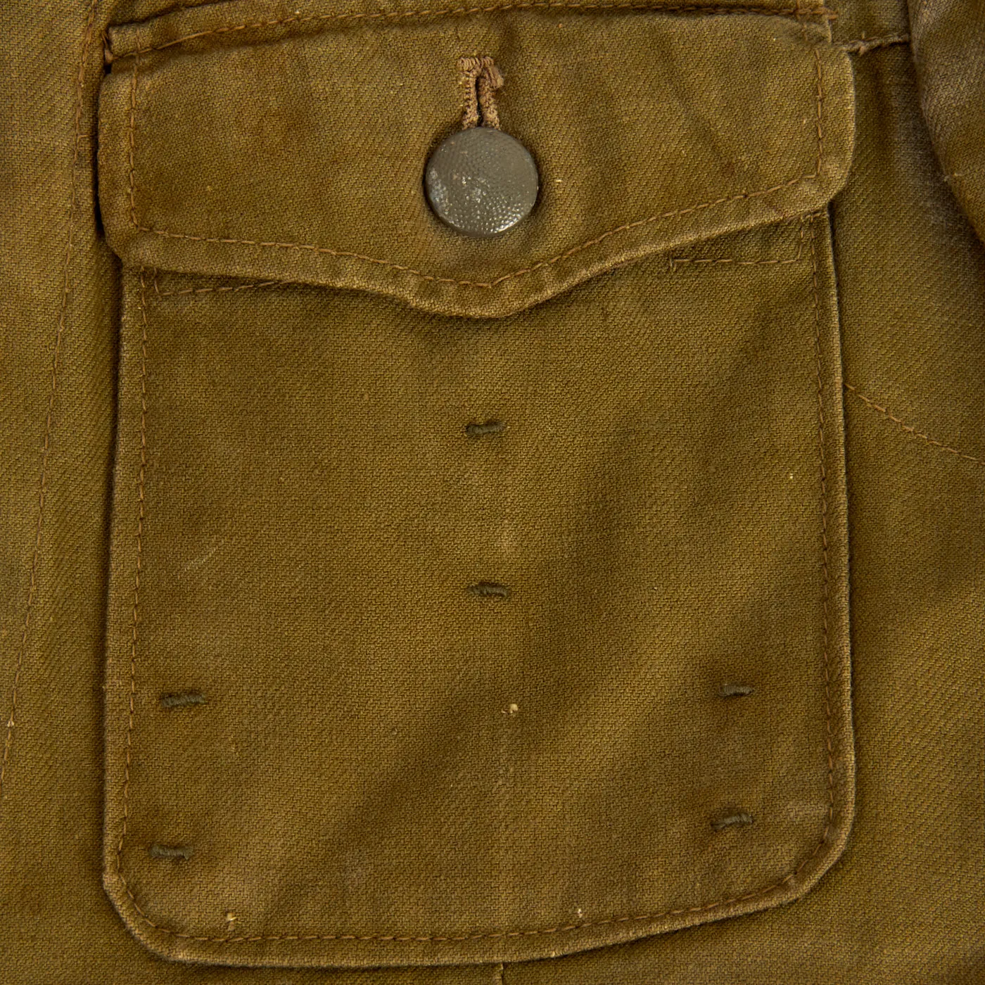 Original German WWII Afrika Korps Panzer Tank Hauptmann's M43 Tropical Tunic with Felt DAK Cuff Title