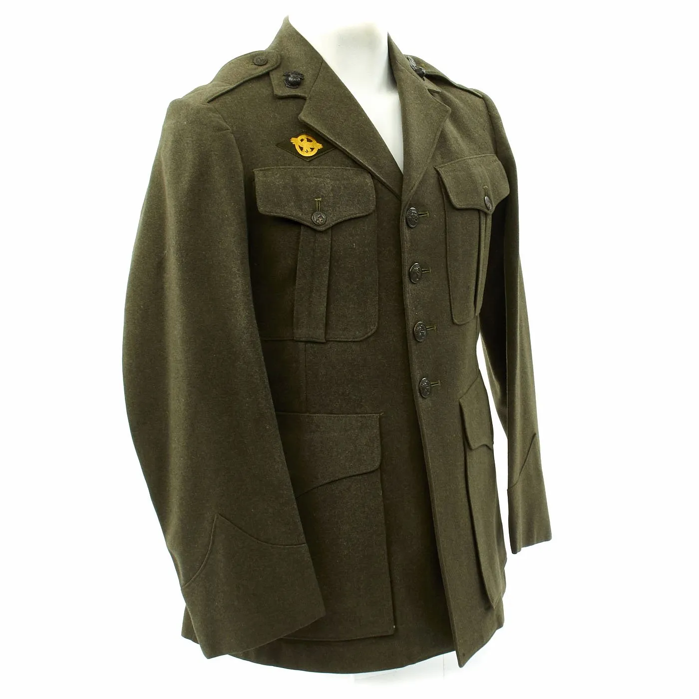 Original U.S. WWII USMC Marine Raider Named Tunic - Burkhart