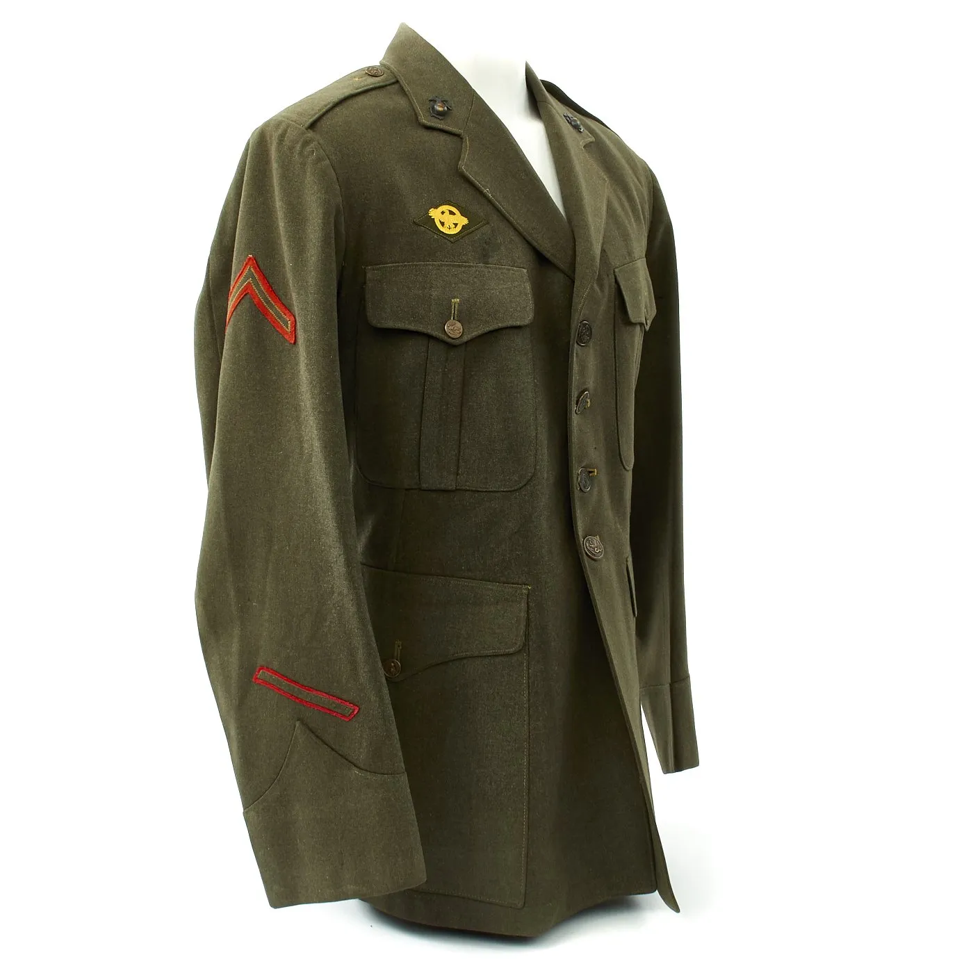 Original U.S. WWII USMC Marine Raider Tunic with Australian Made Patch