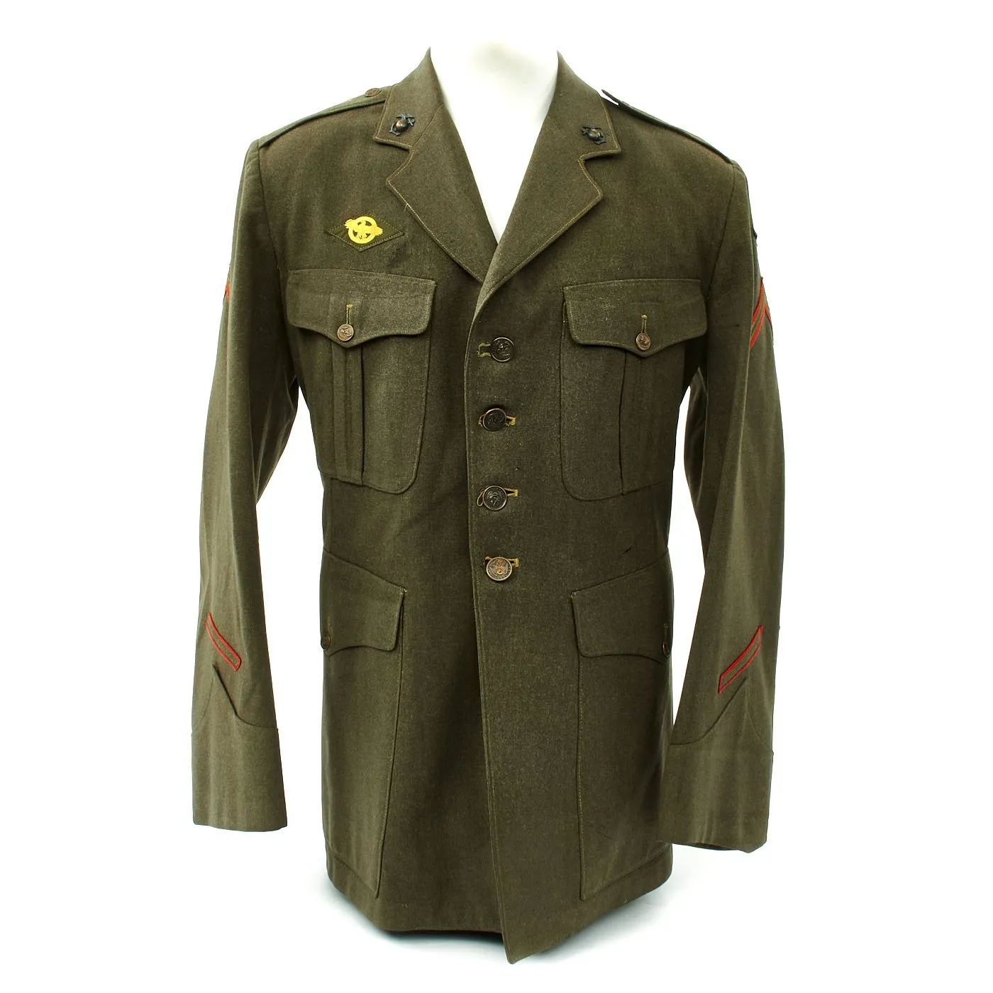 Original U.S. WWII USMC Marine Raider Tunic with Australian Made Patch