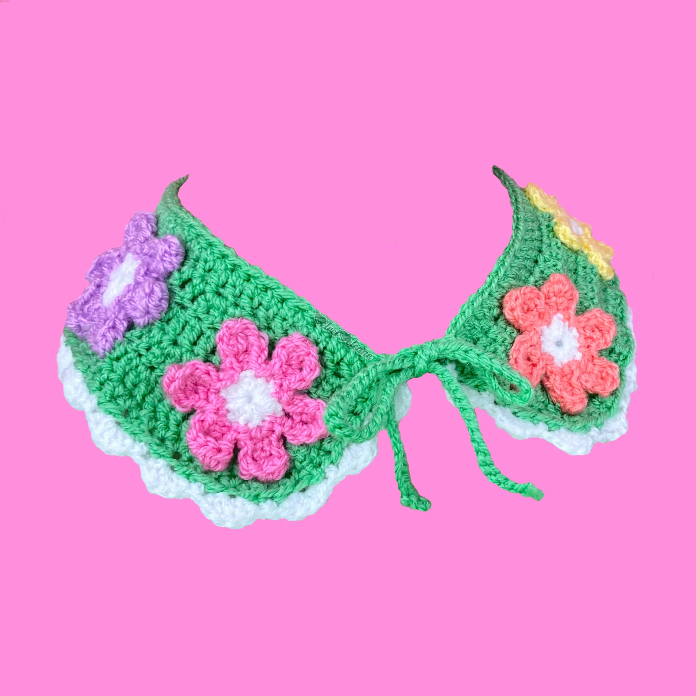 Pastel Rainbow Daisy Daze Collar