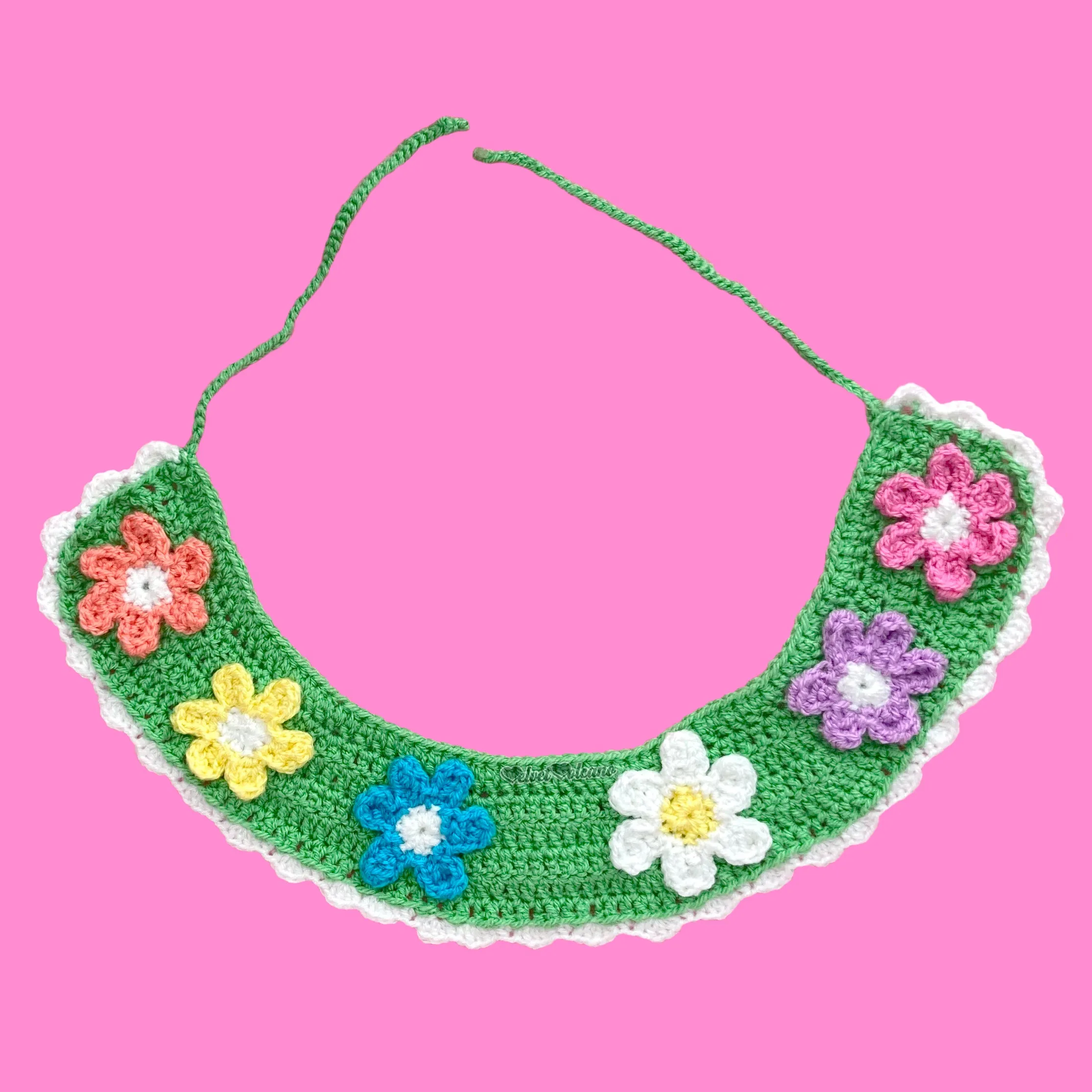 Pastel Rainbow Daisy Daze Collar
