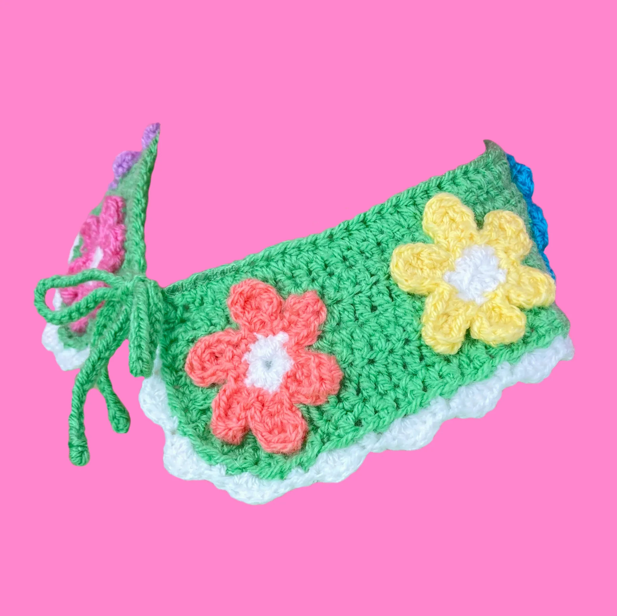 Pastel Rainbow Daisy Daze Collar