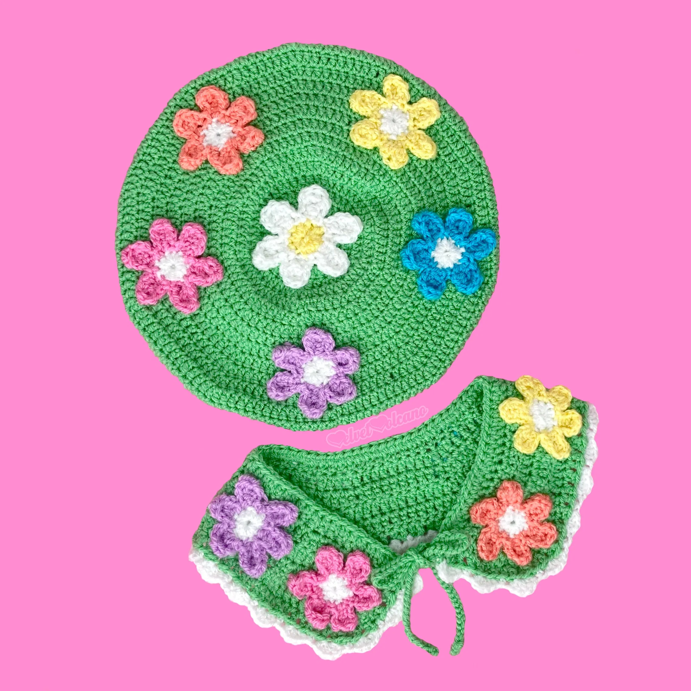 Pastel Rainbow Daisy Daze Collar