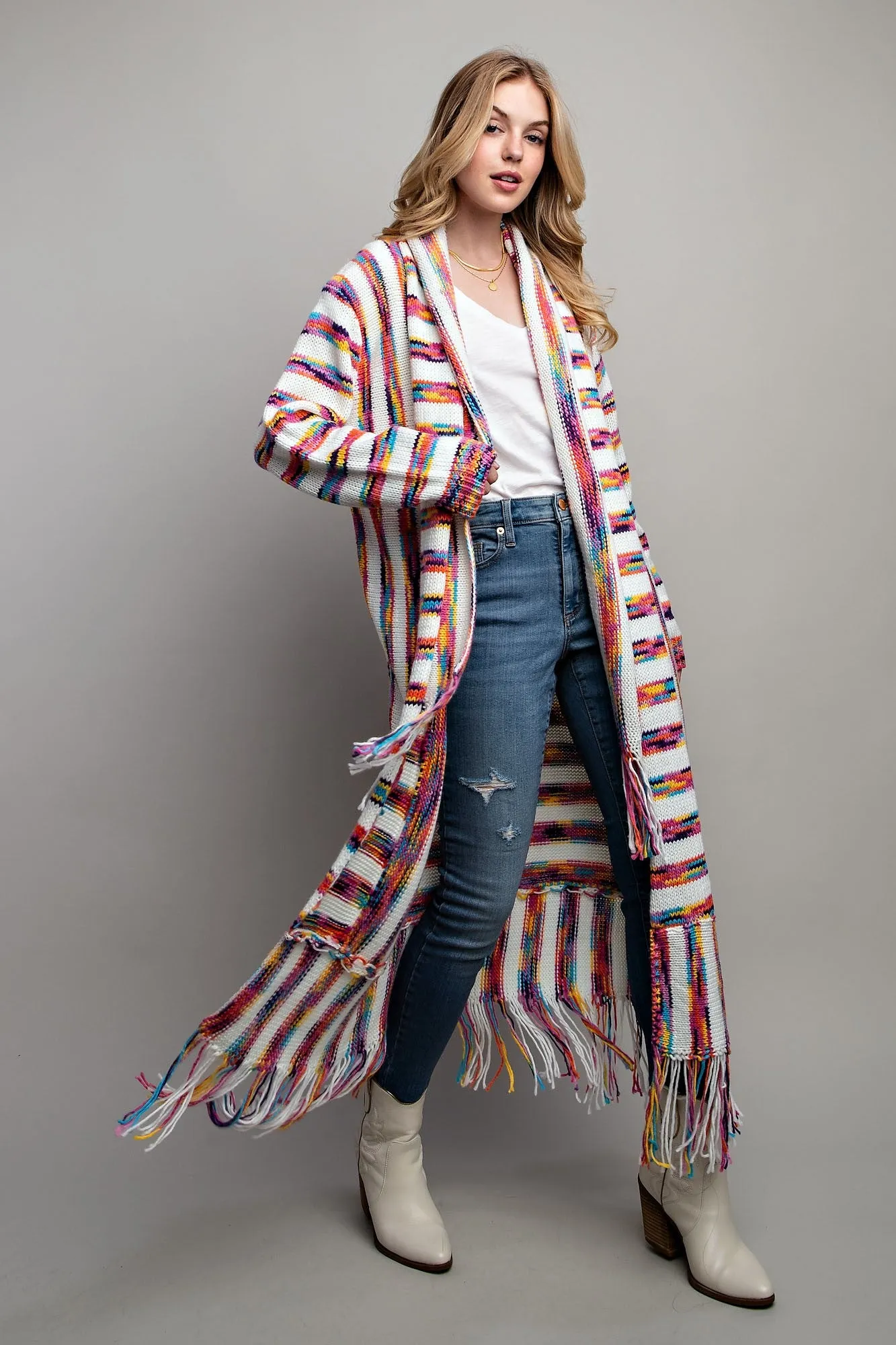 Railey Fringe Hem Cardigan