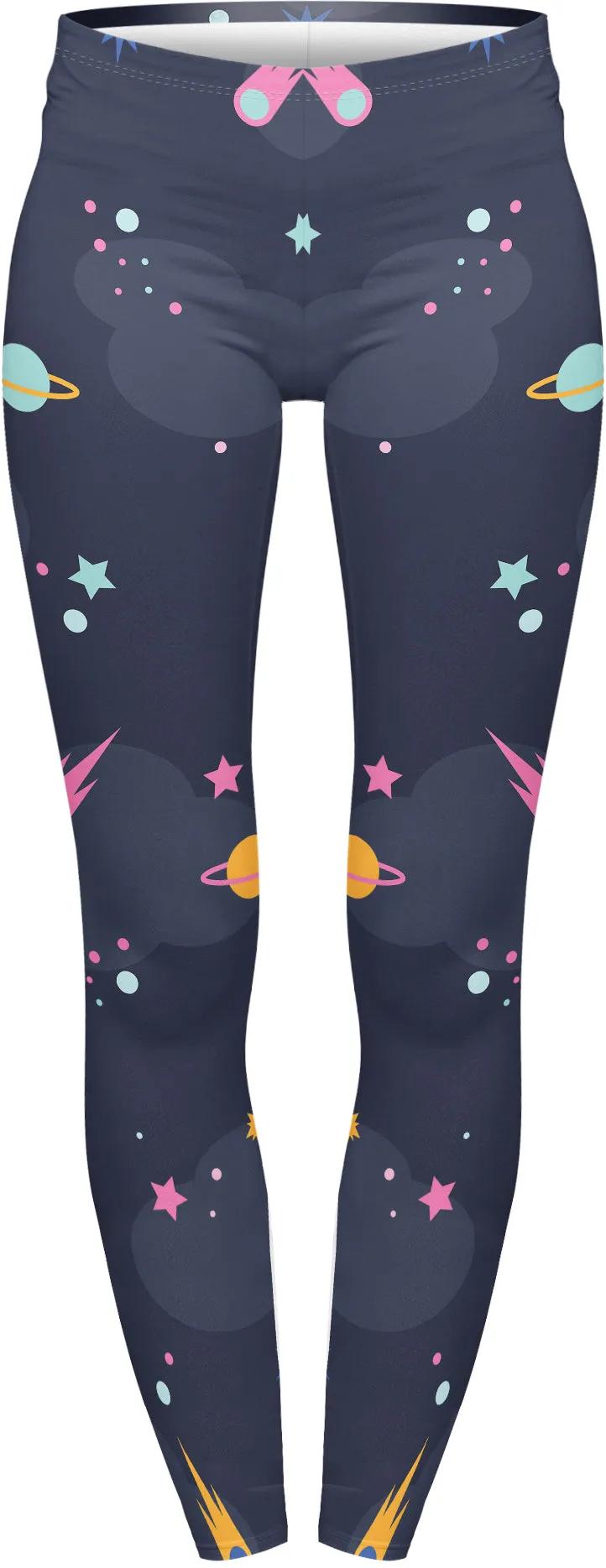 Regular Leggings (8-12 UK Size) - Bright Night