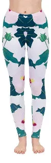Regular Leggings (8-12 UK Size) - Sweet Hibiscus