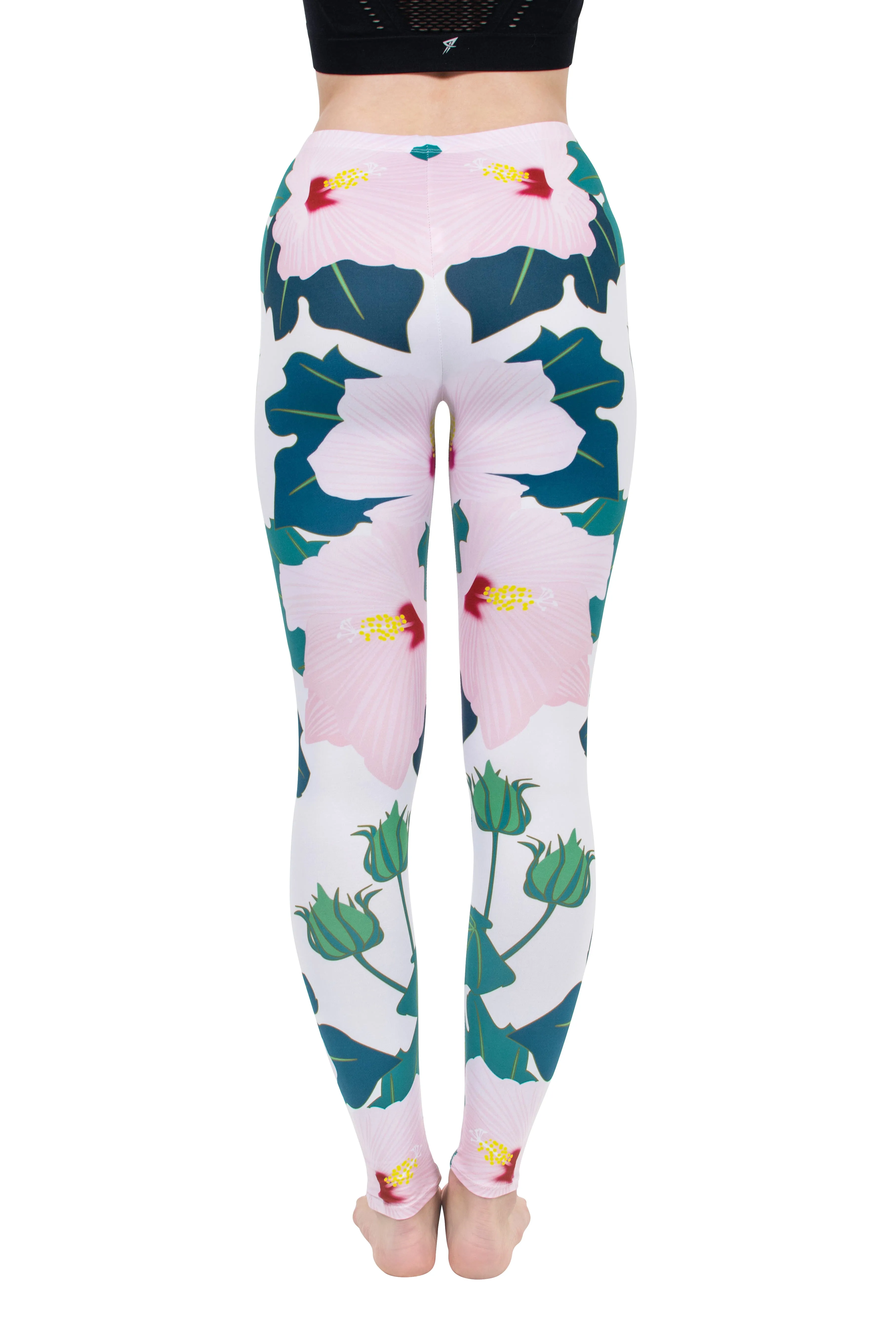 Regular Leggings (8-12 UK Size) - Sweet Hibiscus