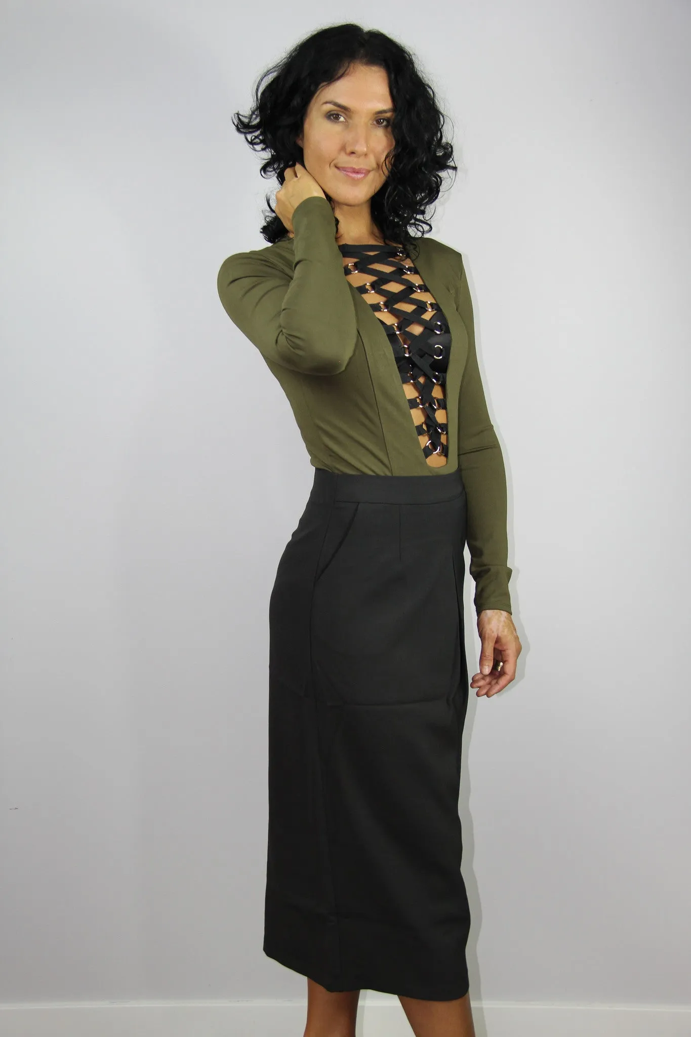 Roxy bodysuit (Olive)