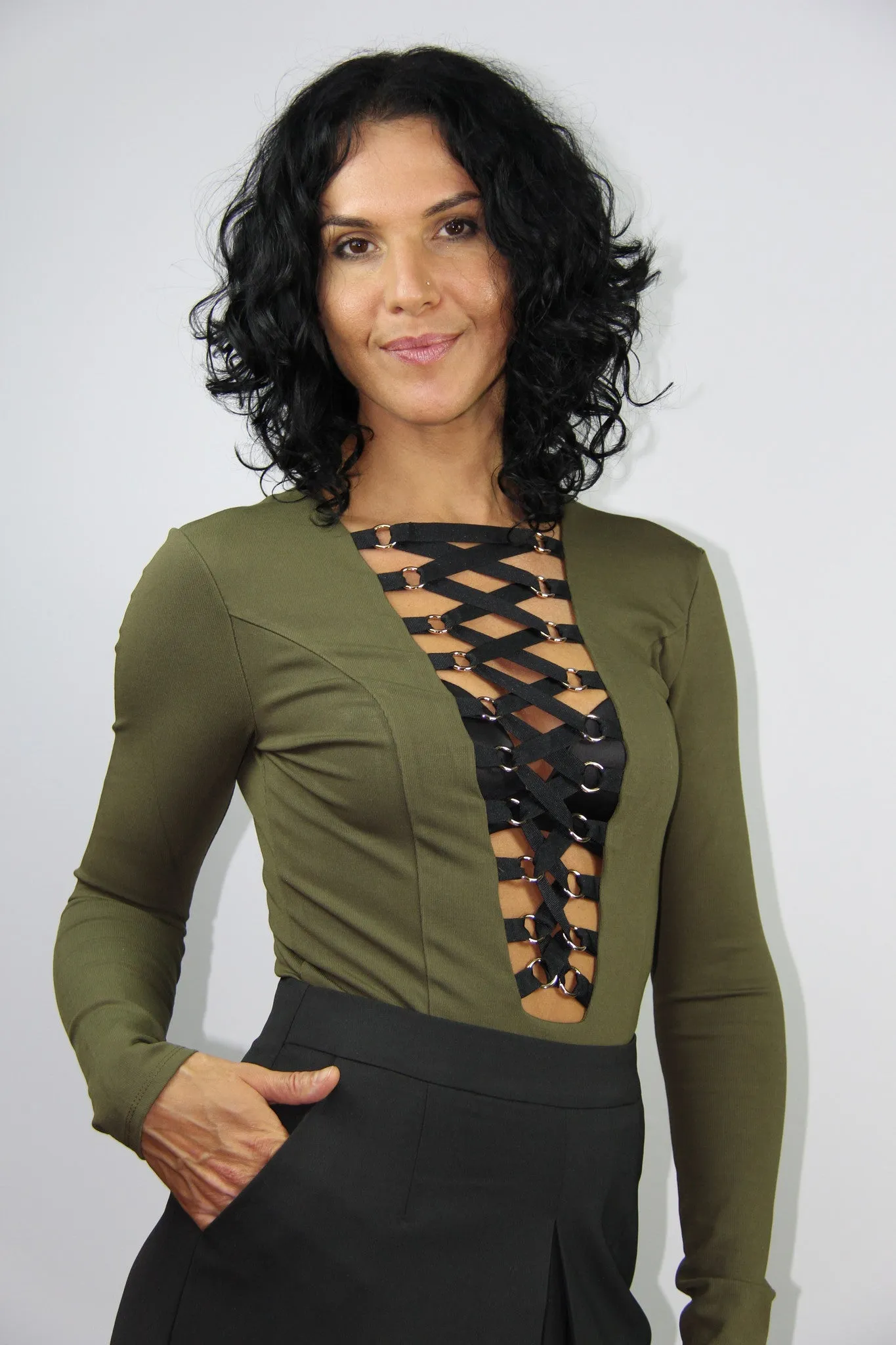 Roxy bodysuit (Olive)
