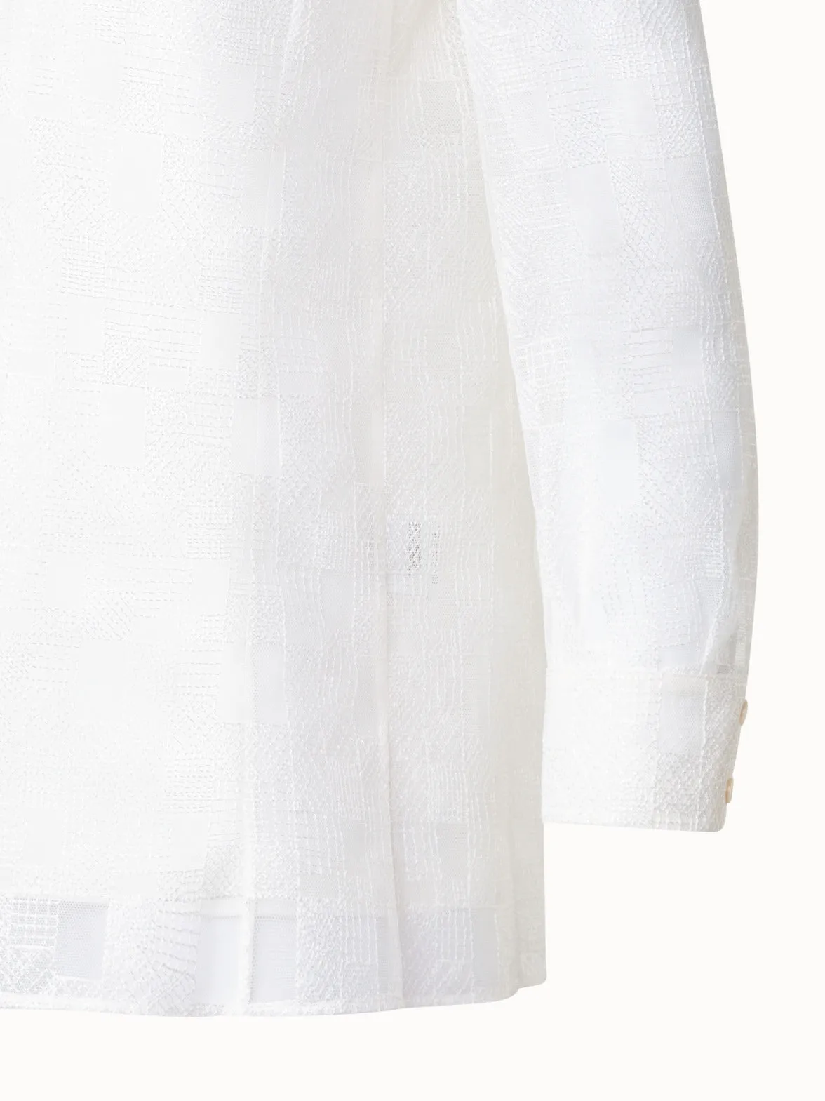Tunic Blouse with Lizzy Grid Embroidery