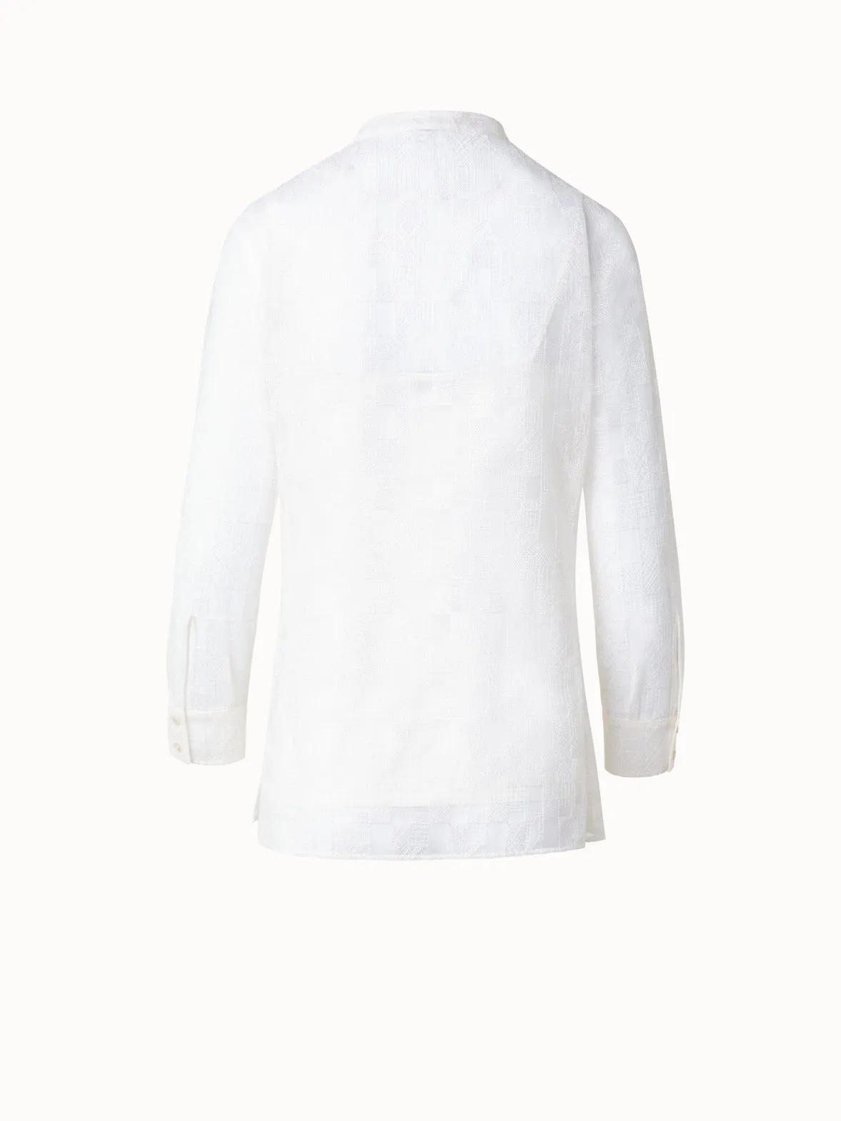 Tunic Blouse with Lizzy Grid Embroidery