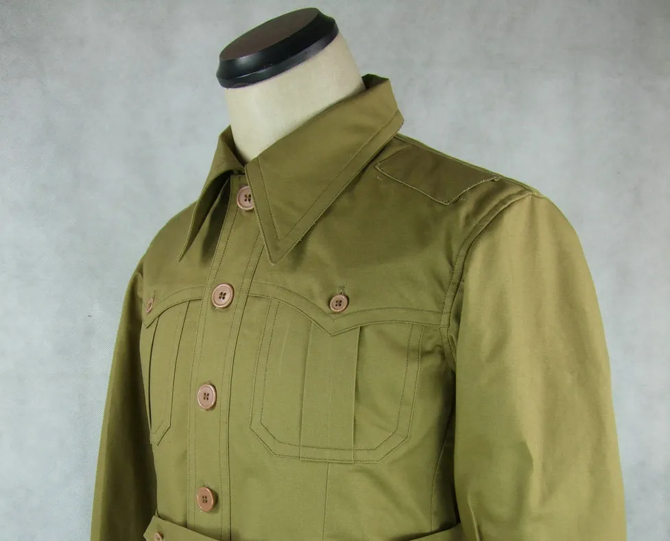 WWII Italian Tropical M40 Camiciotto Saharian Tunic Officer